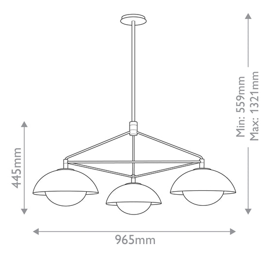 Glaze 3 Pendant Light