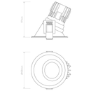 Minima PRO Round 25 IP65 Downlight