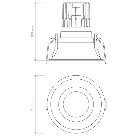 Minima PRO Round Fixed IP65 Downlight