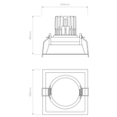Minima PRO Square Adjustable Downlight