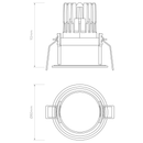 Pinhole PRO Round Fixed IP65 Downlight