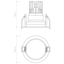 Pinhole PRO Round Adjustable Downlight