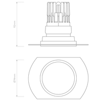 Pinhole PRO Round Flush Adjustable Downlight