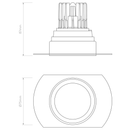 Trimless PRO Round Adjustable Downlight