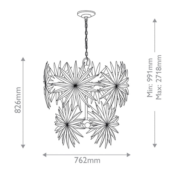 Bismarkia Medium Pendant Light