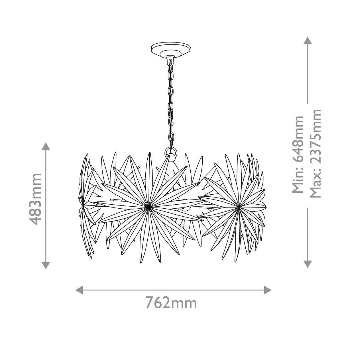 Bismarkia Small Pendant Light
