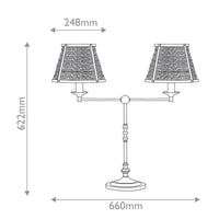 Deauville Twin Table Lamp