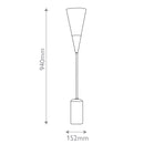 Martini Torchiere Table Lamp