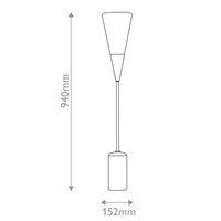 Martini Torchiere Table Lamp