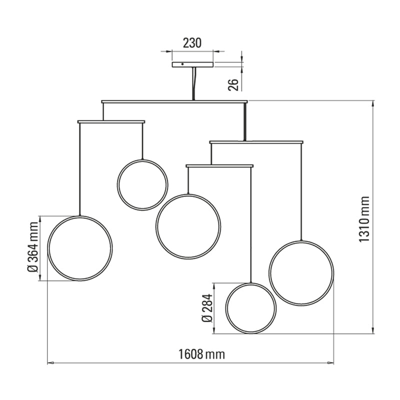 Focus x5 Pendant Light