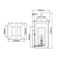 Atwater Large Lantern Wall Light