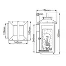 Atwater Small Lantern Wall Light