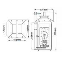 Atwater Small Lantern Wall Light