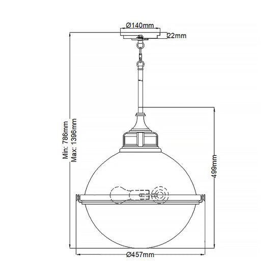 Fletcher Large Pendant Light