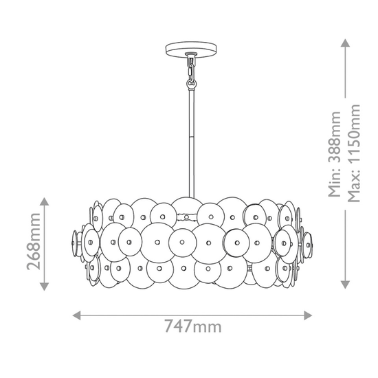 Rene 6 Pendant Light