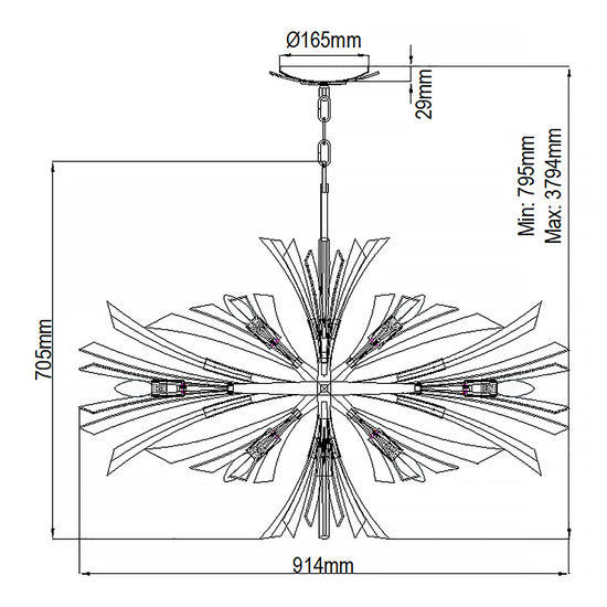 Vidaa Wide Pendant Light