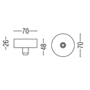 Box 7026 Grip Ceiling Rose