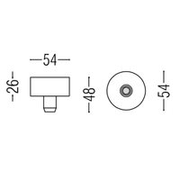 Box Surface Grip Ceiling Rose