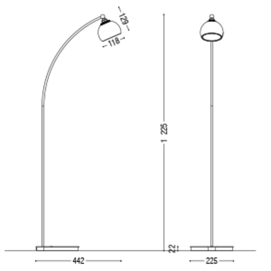Convex Ceramic Floor Lamp