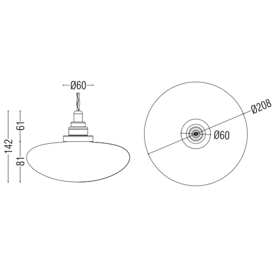 Noctilucia Large Pendant Light