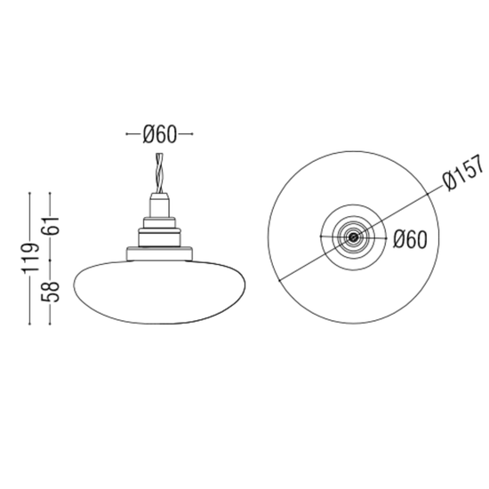 Noctilucia Medium Pendant Light