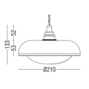 Noctilucia Shell Large Pendant Light