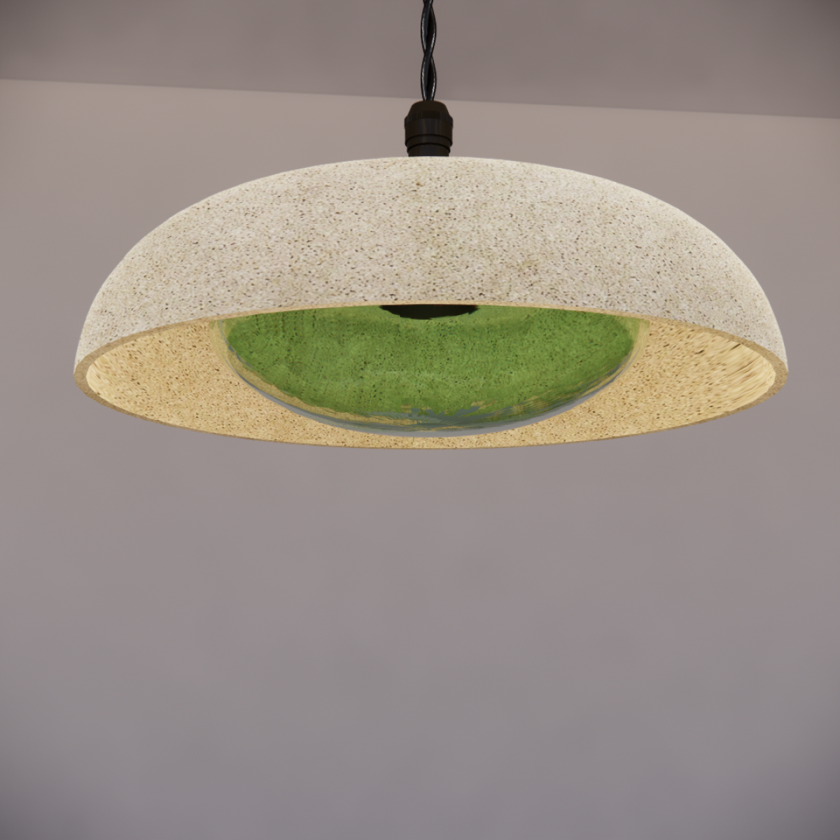 Noctilucia Shell Large Pendant Light