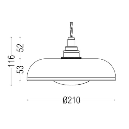 Noctilucia Shell Medium Pendant Light