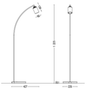 Tube Ceramic Floor Lamp