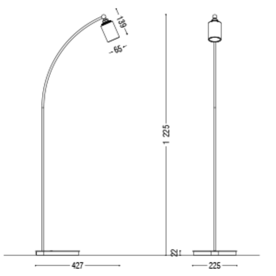 Tube Ceramic Floor Lamp