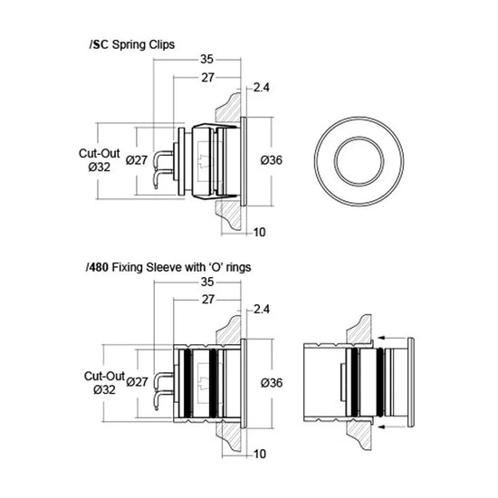 LD42 Tilt Wall Light
