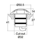 LightGraphix LD64 In-Ground Light | All Square Lighting