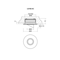 LightGraphix LD70D HC Downlight | All Square Lighting