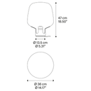 Lodes Flar Medium Table Lamp | All Square Lighting