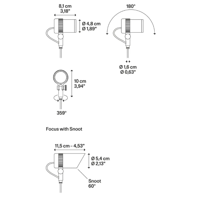 Focus 48 240V Outdoor Spotlight