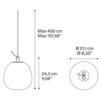 Lodes Oblò Small Pendant Light | All Square Lighting