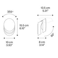 Lodes Pin-Up Wall Light | All Square Lighting