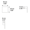 Lodes Puzzle Single Square Wall Light | All Square Lighting