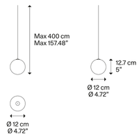 Lodes Random Solo 12 Pendant Light | All Square Lighting