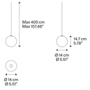 Lodes Random Solo 14 Pendant Light | All Square Lighting