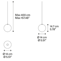 Lodes Random Solo 14 Pendant Light | All Square Lighting