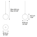 Lodes Random Solo 18 Pendant Light | All Square Lighting