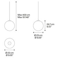 Lodes Random Solo 23 Pendant Light | All Square Lighting