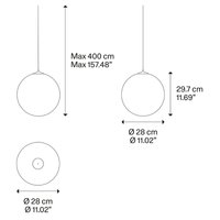 Lodes Random Solo 28 Pendant Light | All Square Lighting
