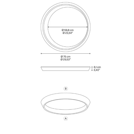 Tidal 75 Ceiling Light