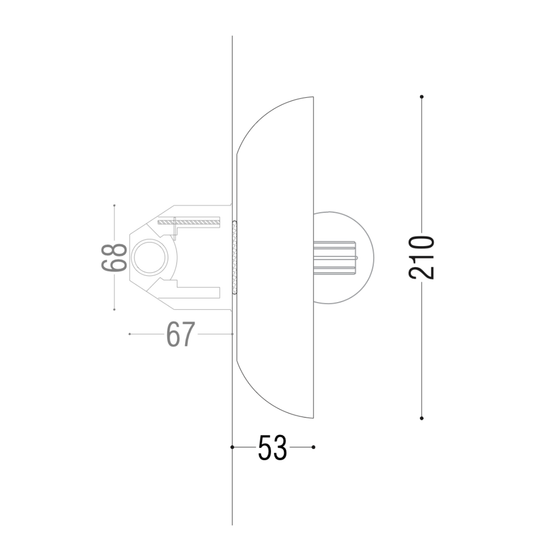 Ceramic Shell Large Wall Light
