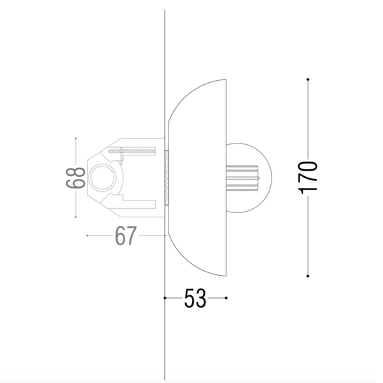 Ceramic Shell Medium Wall Light