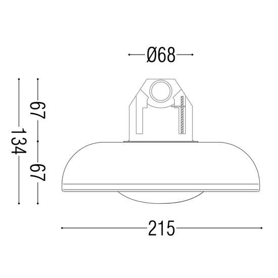 Noctilucia Shell Large Wall Light