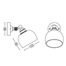 Pluo Ceramic Convex High Wall Light