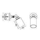 Pluo Ceramic Tube High Wall Light